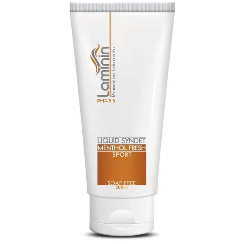 شوینده غیر صابونی صورت لامینین مدل Menthol Fresh Sport