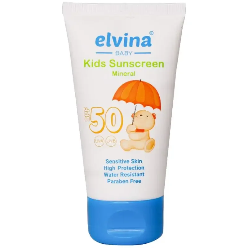 کرم ضد آفتاب کودک الوینا SPF50 مدل Mineral