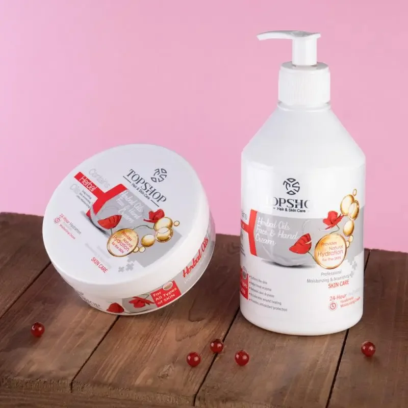 کرم مرطوب کننده تاپ شاپ مدل Herbal Oils