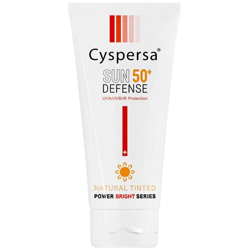 کرم ضد آفتاب ضد لک سیسپرسا رنگی طبیعی SPF50