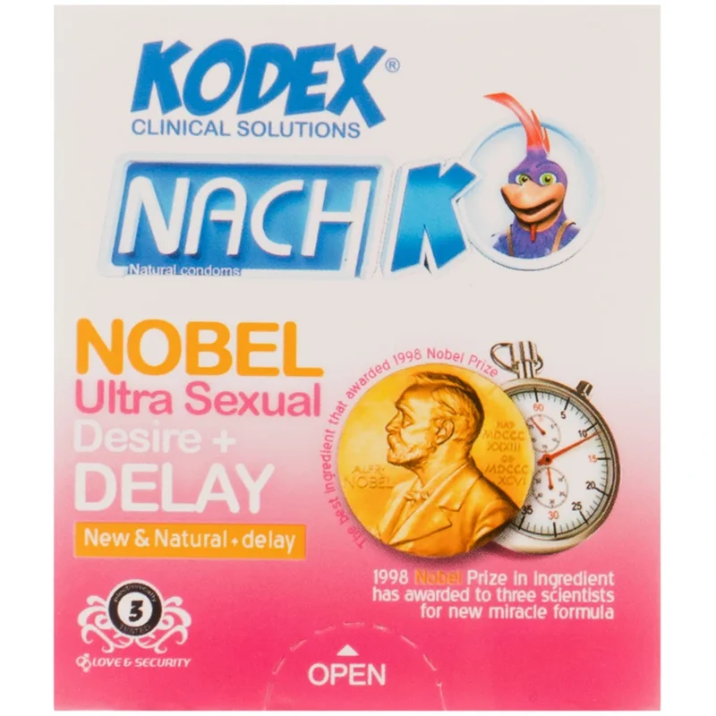 کاندوم کدکس مدل Nobel Ultra Sexual بسته 3 عددی
