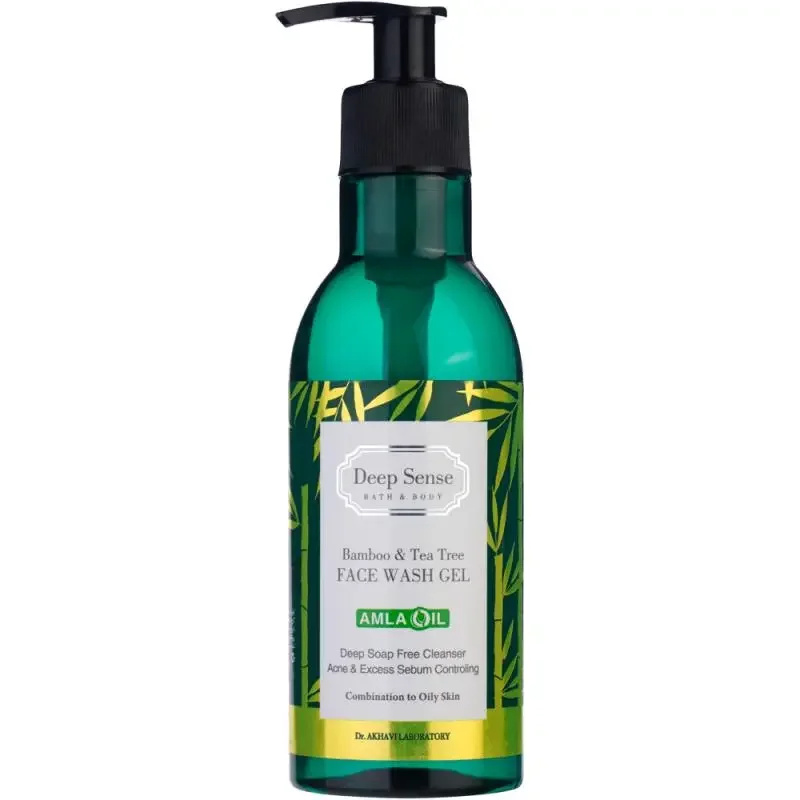 Deep Sense Bamboo And Tea Tree Face Wash Gel For Combination And Oily Skin