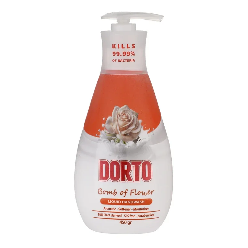 مایع دستشویی کرمی دورتو مدل Bomb of Flower وزن 450 گرم