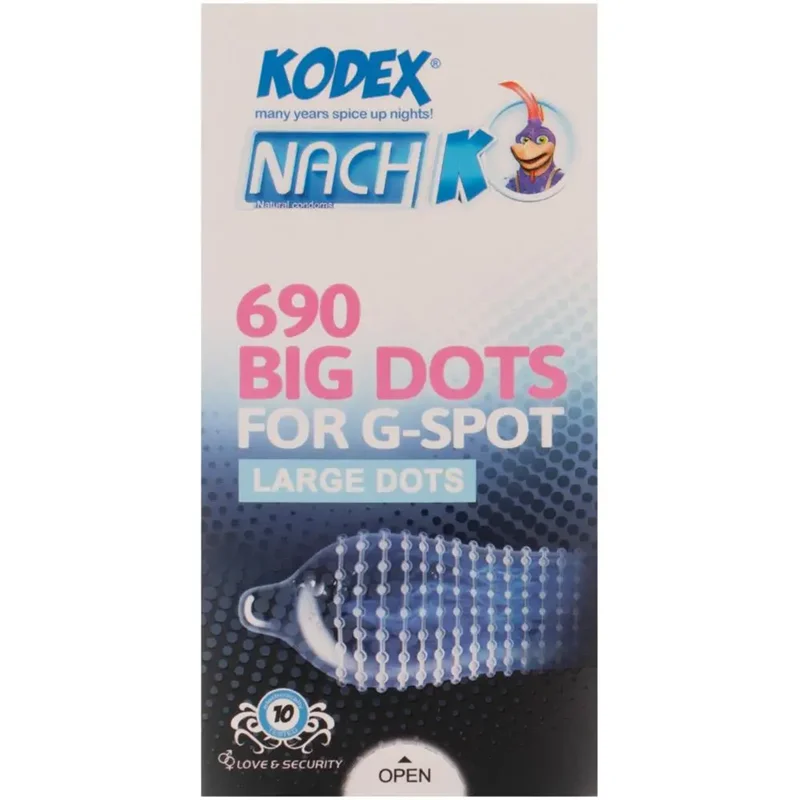 کاندوم کدکس مدل Big Dost For G-Spot بسته 10 عددی