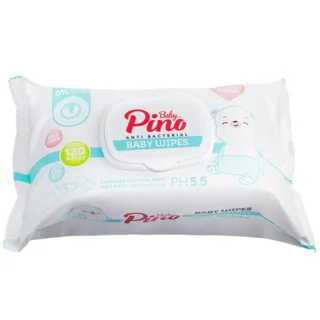 دستمال مرطوب کودک پینو بیبی بسته 120 عددی