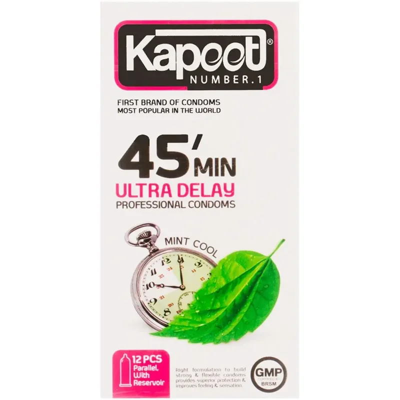 کاندوم کاپوت مدل 45Min Ultra Delay بسته 12 عددی