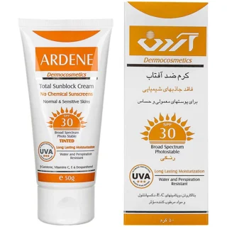 کرم ضد آفتاب آردن بژ SPF 30 مدل Total