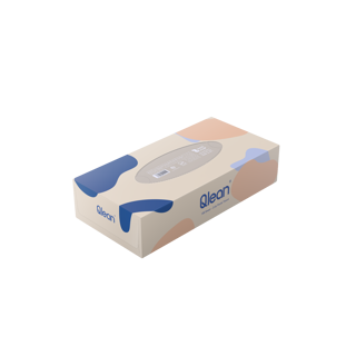 دستمال کاغذی جعبه‌ای 100 برگ_ طرح Palette کیولین