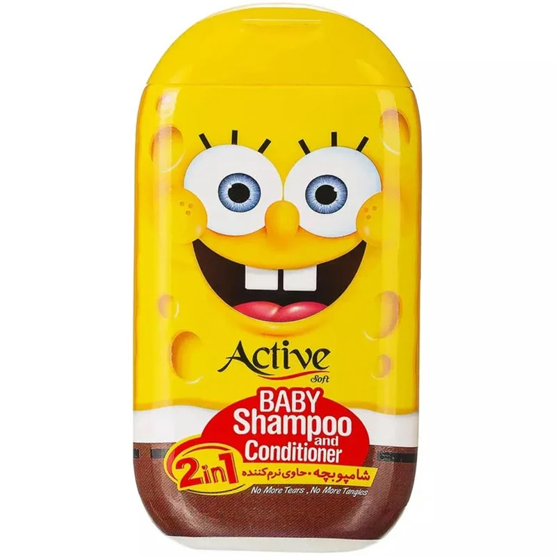 شامپو مو کودک اکتیو مدل Sponge Bob